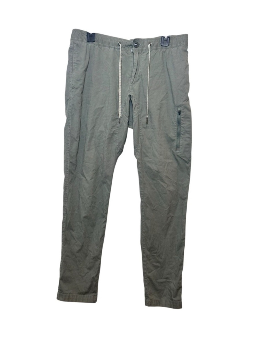Vuori Men’s Gray Ripstop Drawstring Performance Pants Athletic Travel Size Large - Picture 2 of 6